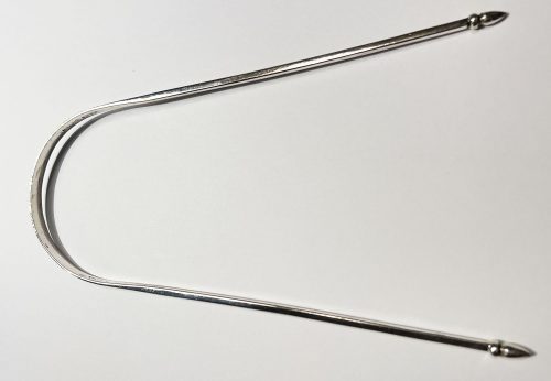 Tongue Scraper | Sterling Silver - plain - Image 2