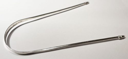 Tongue Scraper | Sterling Silver - plain - Image 3