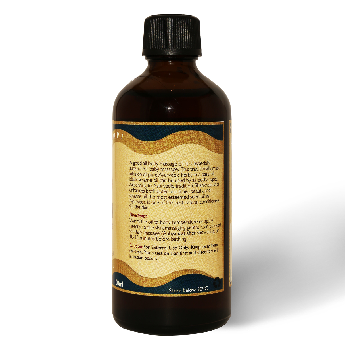 Shankhapushpi (Black sesame massage oil) as Indian Head Massage